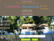 Tablet Screenshot of campingbeausoleil.com